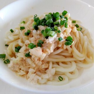 お手軽ランチに☆ツナマヨうどん